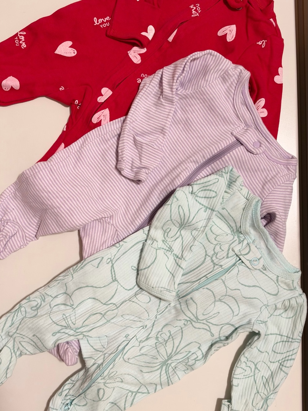 Baby Girl Footed Sleepers 6-Piece Bundle – Zip-Up Pajamas